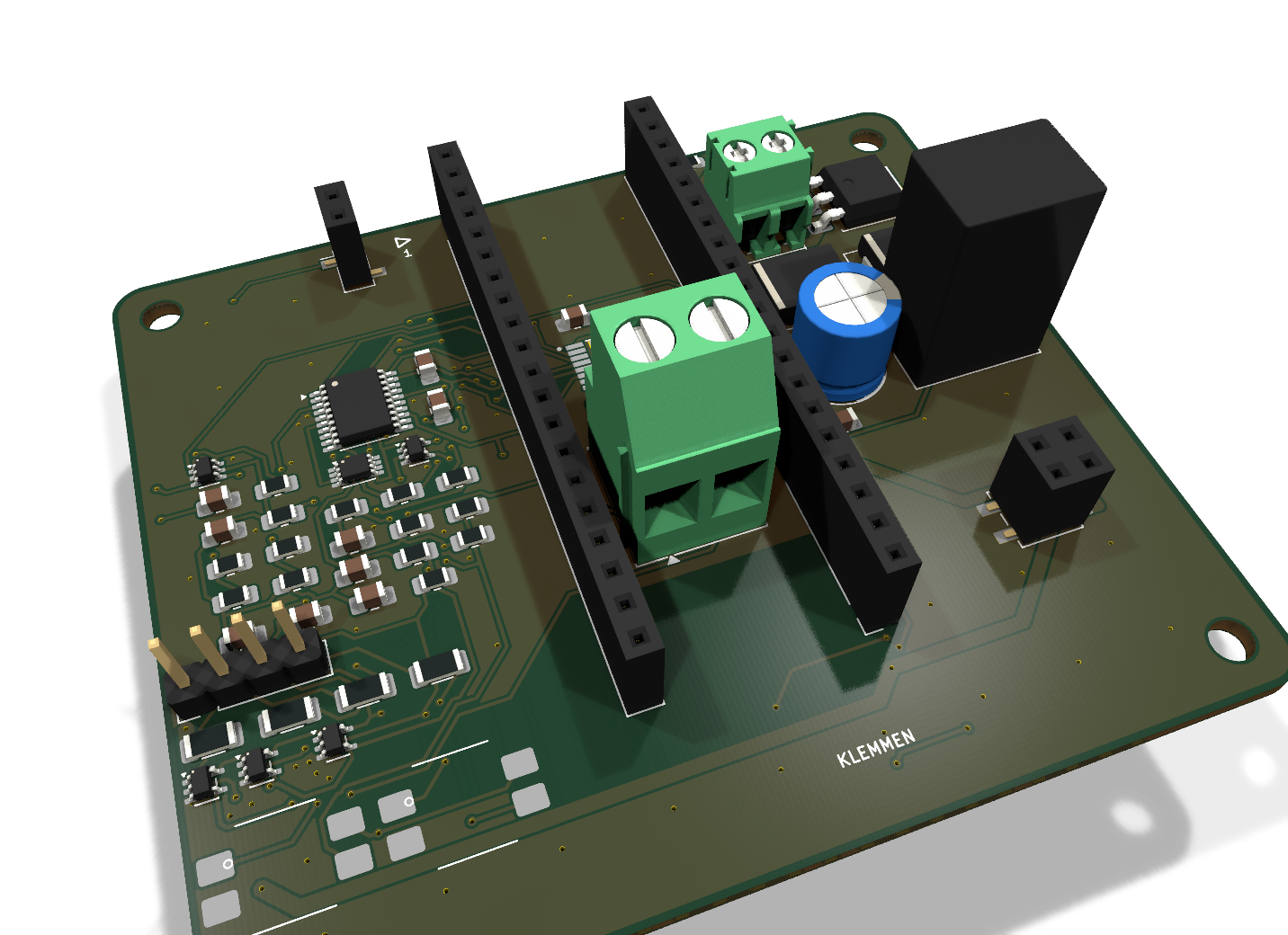 Motor module render, isometric